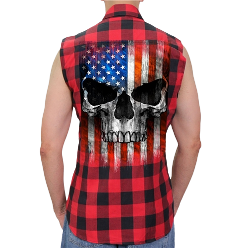 Kauluspaita hihaton punamusta USAkallo - Hihattomat paidat - LI64 - 1