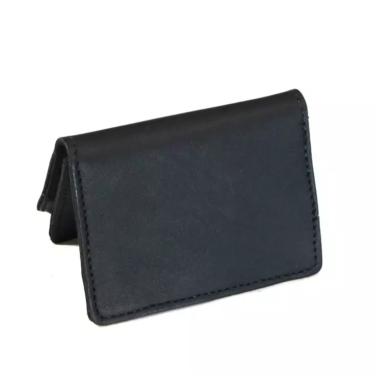 Korttikotelo, pikkulompakko, musta nahka - Lompakot ja rahakukkarot - MAS64 - 1