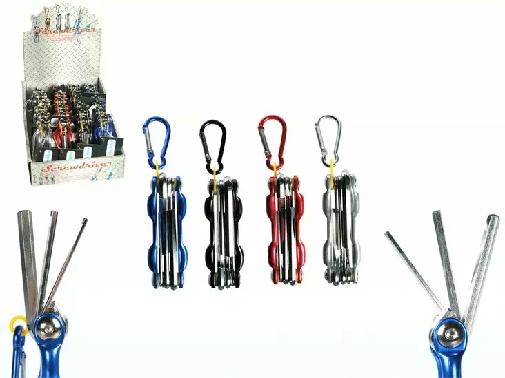 Kuusiokoloavainsarja, taitettava - Leathermanit ja veitset - PRT574 - 1