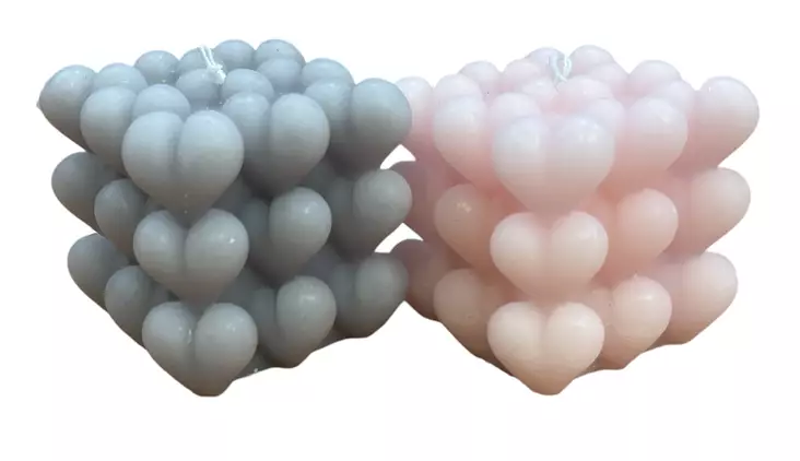Kynttilä Bubble Hearts - Kynttilät, suitsukkeet - KYNT4 - 1