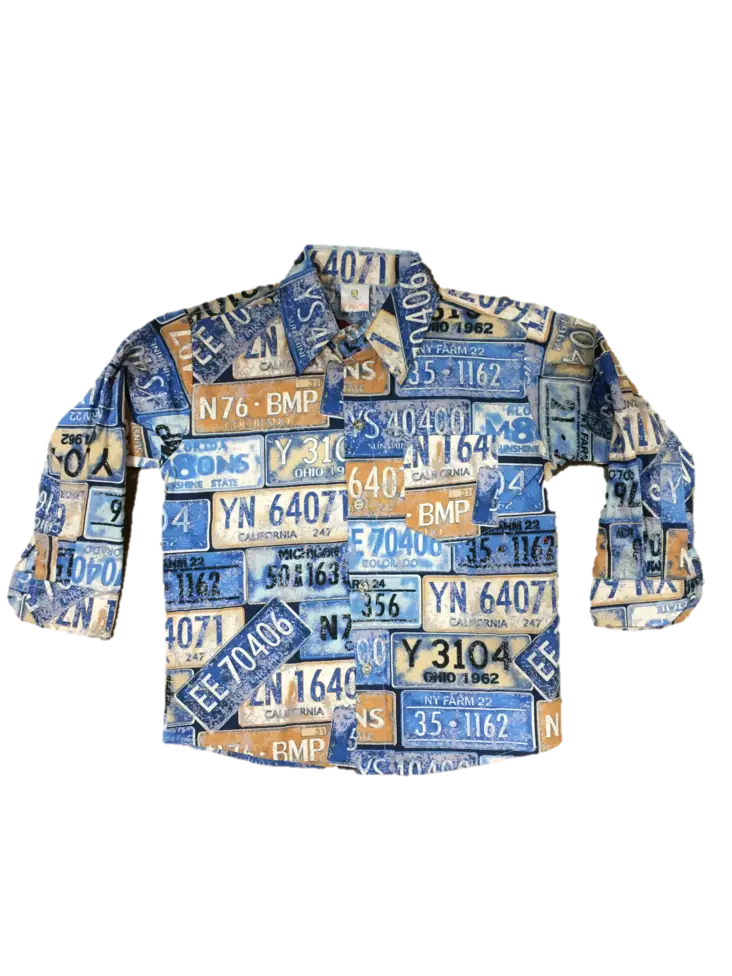 Lasten kauluspaita, rekisterikilvet - T-paidat - KID444 - 1