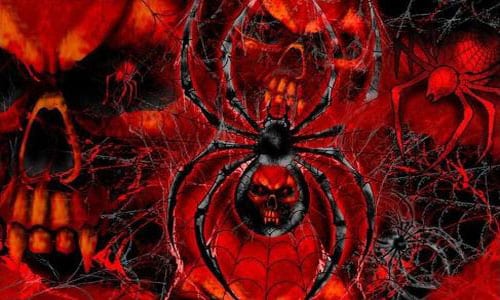 Lippu Spider Skull 150 x 90 cm - Liput - LIPPU54 - 1