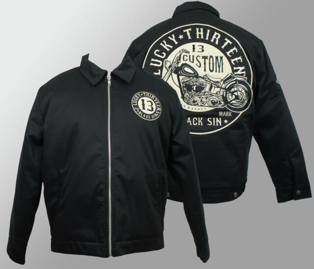 Lucky13 takki Sin Jacket, musta - Kangastakit - L144 - 1