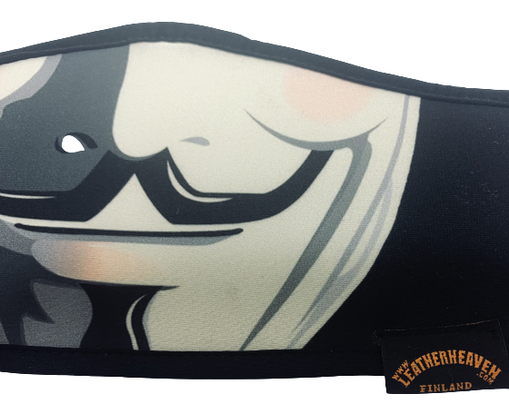 Maski Anonymous viiksimies kangasmaski - Maskit - MASKIK44 - 1