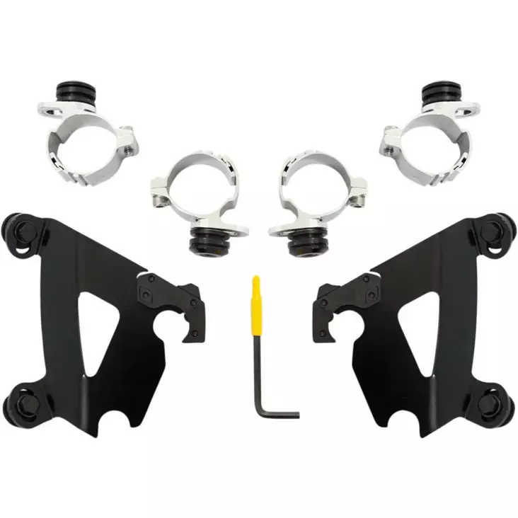 MOUNTING KIT TRIGGER-LOCK CAFE-FAIRING BLACK - Tuulilasit ja etumaskit - 23200134 - 1