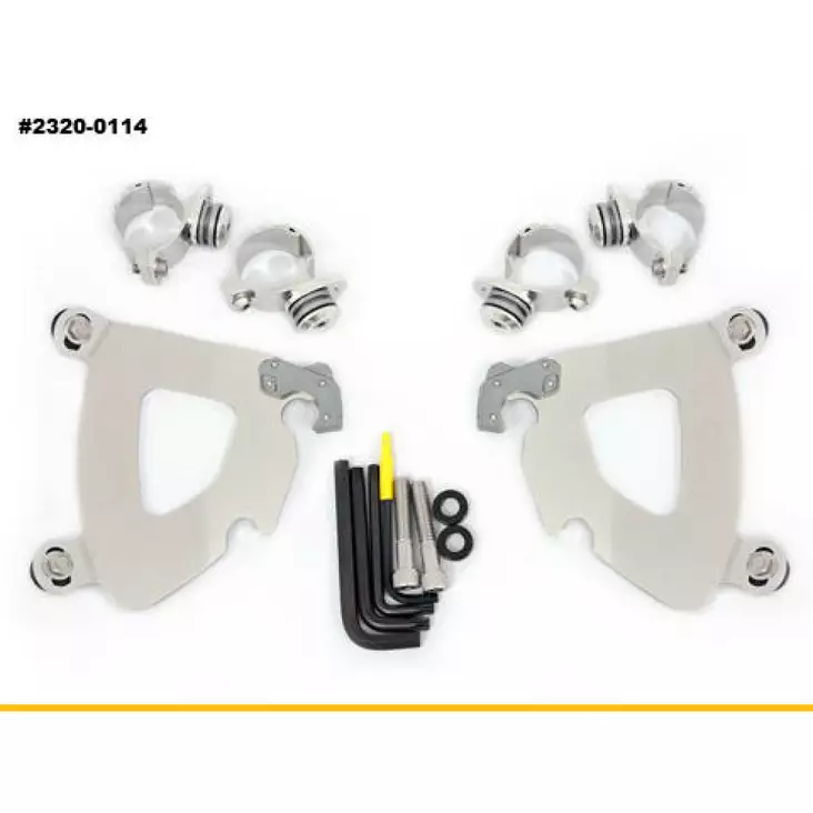 MOUNTING KIT TRIGGER-LOCK GAUNTLET FAIRING POLISHED - Tuulilasit ja etumaskit - 23200114 - 1