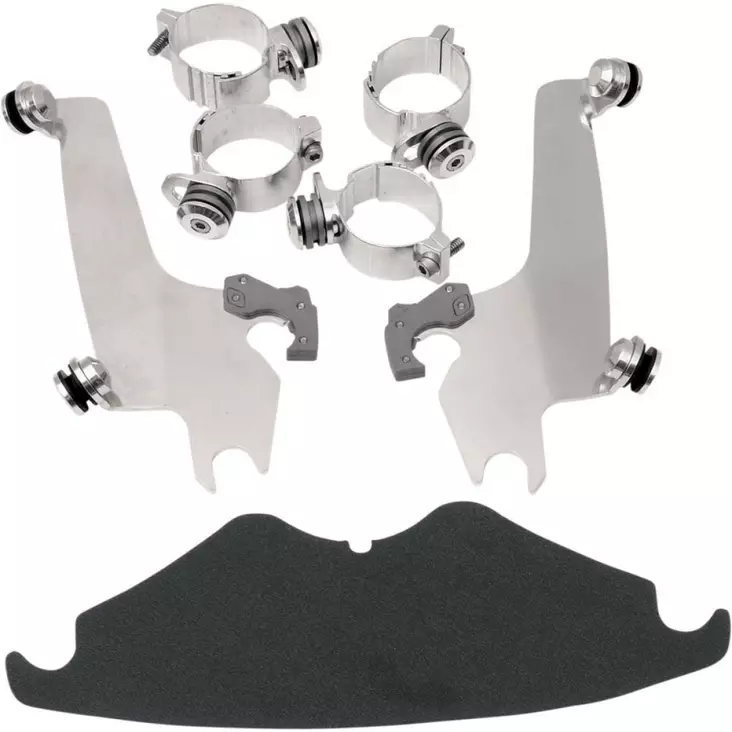 MOUNTING KIT TRIGGER-LOCK SPORTSHIELD-WINDSHIELD POLISHED - Tuulilasit ja etumaskit - 23200034 - 1
