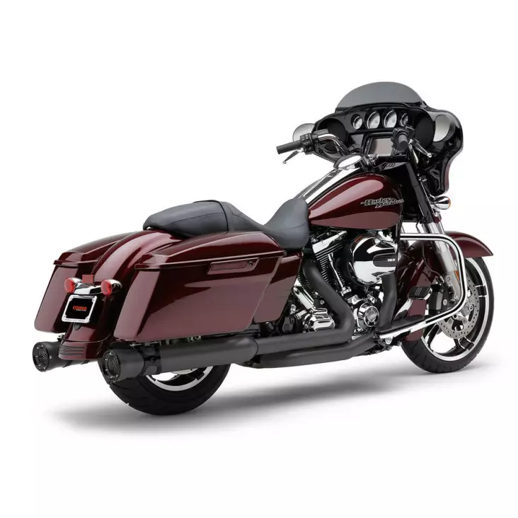 MUFFLERS 4-1/2" ROUND SLIP-ON RACE-PRO RAVEN BLACK - Pakoputket ja niiden osat - 18011054 - 1