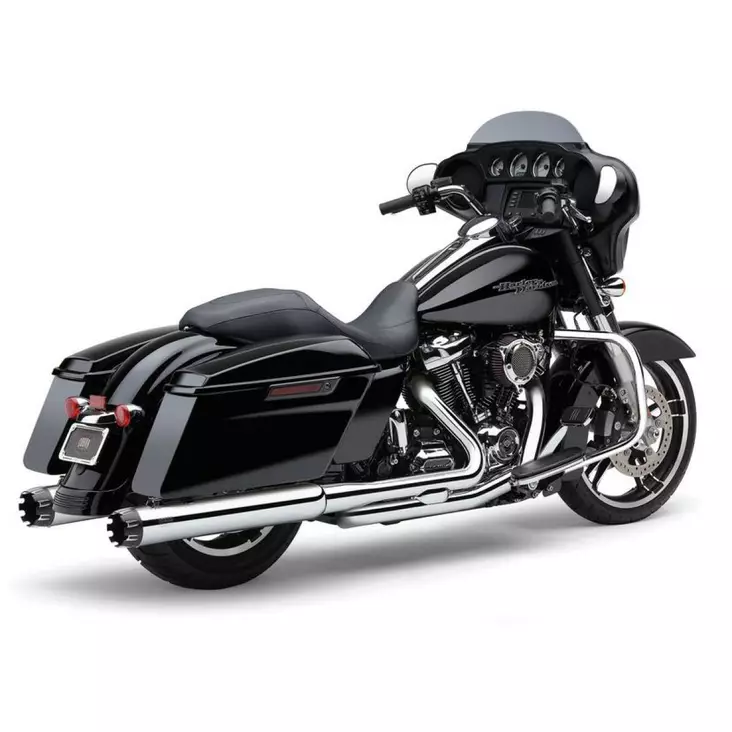 MUFFLERS 4" ROUND SLIP-ON CONTRAST CUT CHROME - Pakoputket ja niiden osat - 18011164 - 1