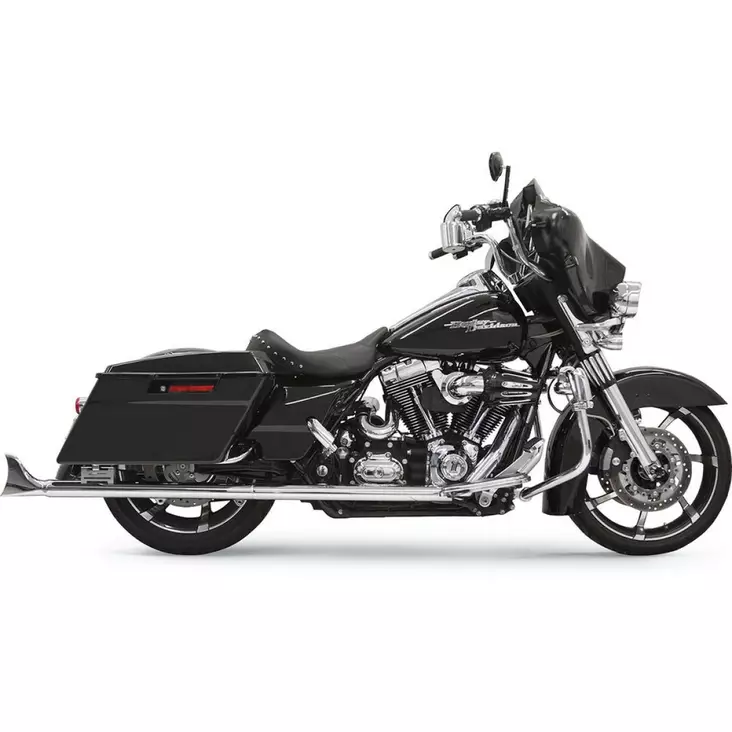 MUFFLER SLIP ON 33" TRUE DUAL FISHTAIL CHROME - Pakoputket ja niiden osat - 18010794 - 1