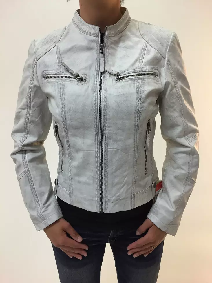 Nahkatakki, Melody, dirty white - Nahkatakit ja -liivit - T354 - 1