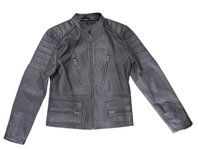 Nahkatakki speed mattamusta pitkähiha - Nahkatakit - T504 - 1