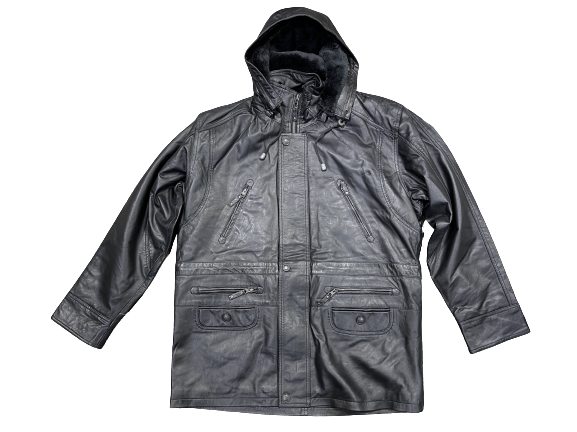 Nahkatakki suora pidempi malli - Nahkatakit - T524 - 1