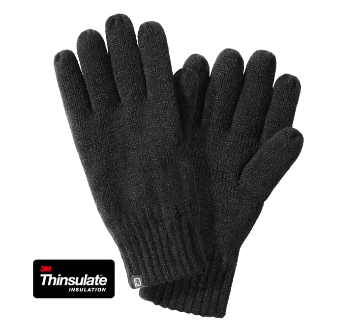 Neulesormikas Musta, Thinsulate-vuori - Käsineet - BR134 - 1