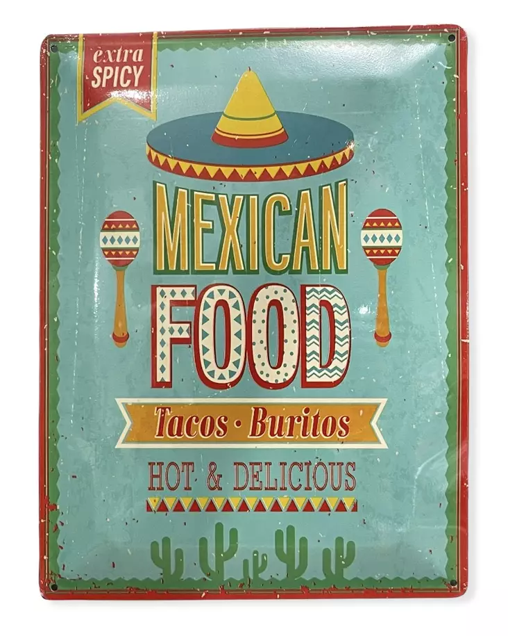 Peltikyltti Mexican Food - Taulut, kehykset - PELT124 - 1