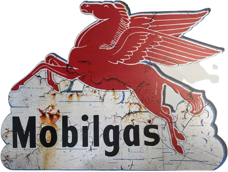 Peltikyltti Mobilgas retro kyltti - Taulut, kehykset - PELT154 - 1