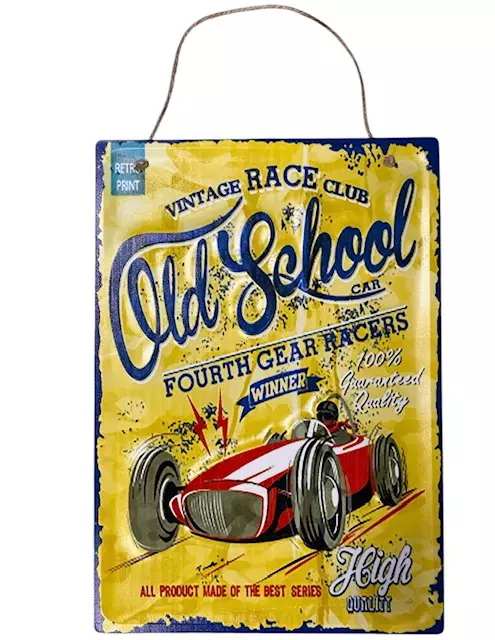 Peltikyltti Old School, 3D - Taulut, kehykset - PELT454 - 1