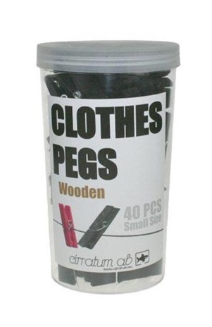 Pienet pyykkipojat, musta 40 kpl - Muu sälä - PRT724 - 1