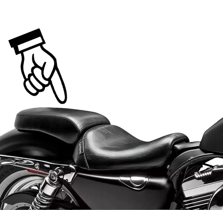 PILLION PAD BARE BONES REAR BLACK - Satulat ja satulanpäälliset - 08040514 - 2