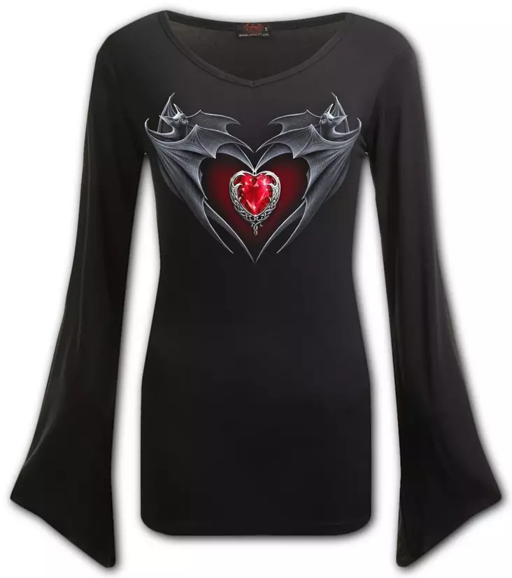 Pitkähiha Bat's Heart leveät hihat - Pitkähihaiset paidat - SPI214 - 1