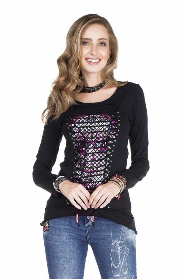 Pitkähiha Mosaic Skull - Pitkähihaiset paidat - CIBA54 - 1