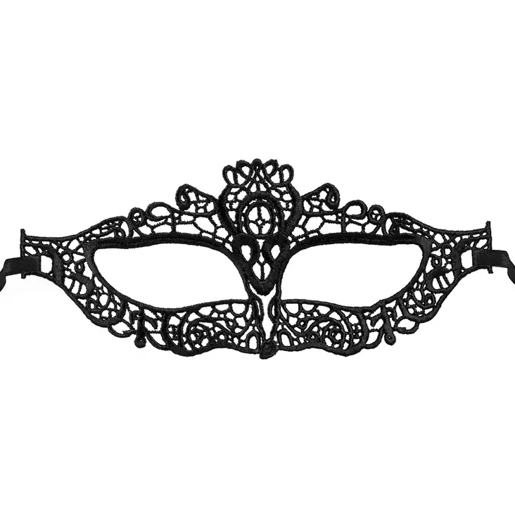 Pitsinaamio Elegance, musta - Halloween, naamiaiset - HOR364 - 1