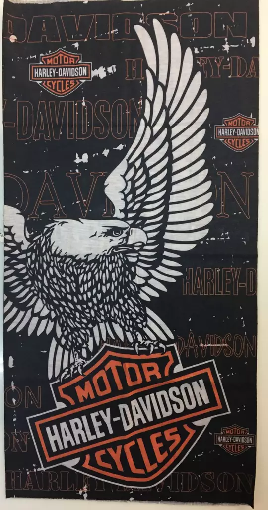 Putkihuivi-Harley-Davidson-kotka logo-etukuva - Putkihuivit - B154 - 1