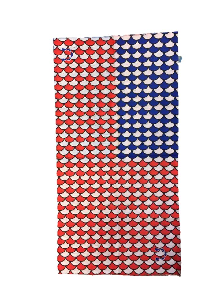 Putkihuivi, Suomut, puna-sininen - Putkihuivit - B194 - 1