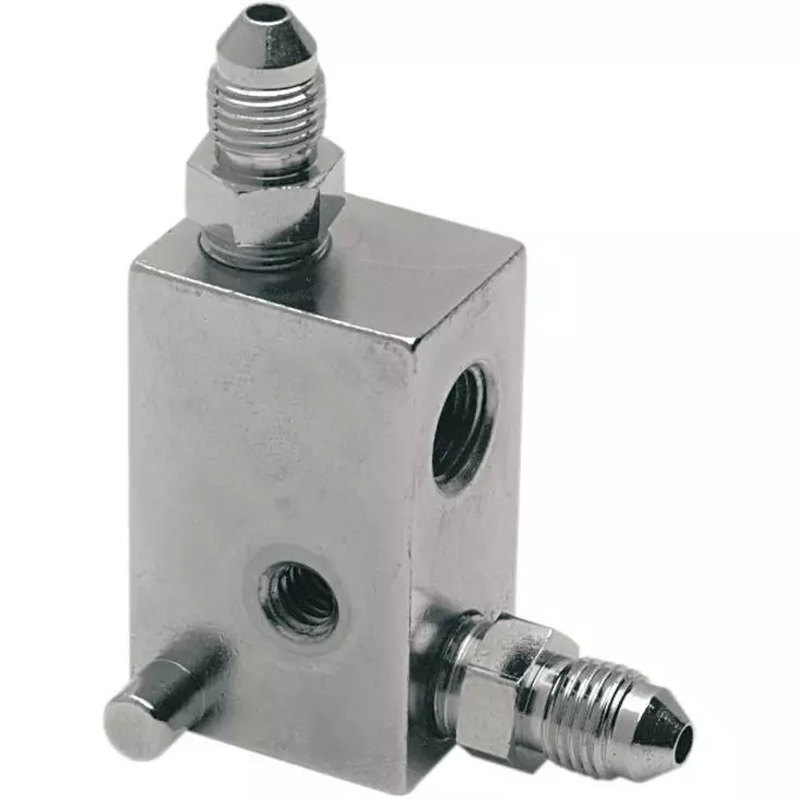 REAR BRAKE-TEE W/ BRAKELIGHT-SWITCH HOLE CHROME - Ketjut ja ketjulinkit - 12042724 - 1