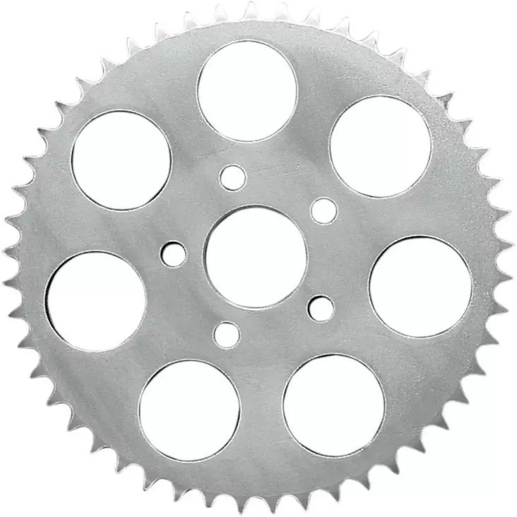 REAR CHAIN SPROCKET FLAT 51T STEEL/CHROME - Rattaat ja hihnapyörät - 12100604 - 1