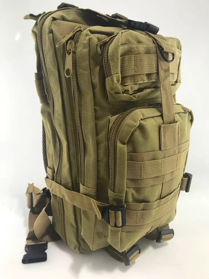 Reppu khaki paljon taskuja, hyvät säädöt - Reput - REP44 - 1