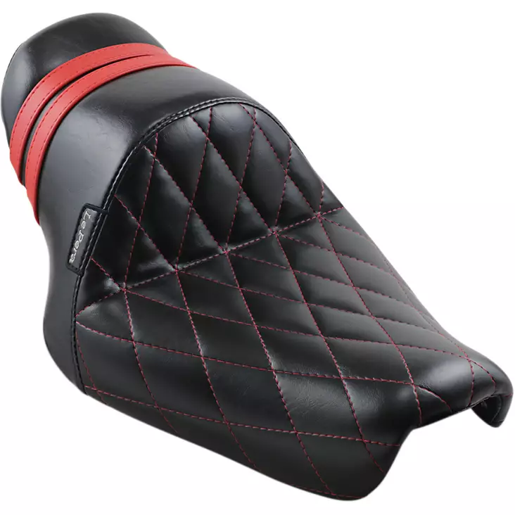SEAT STUBS SPOILER DIAMOND STITCHED BLACK W/RED SPEED STRIPES - Satulat ja satulanpäälliset - 08040594 - 1