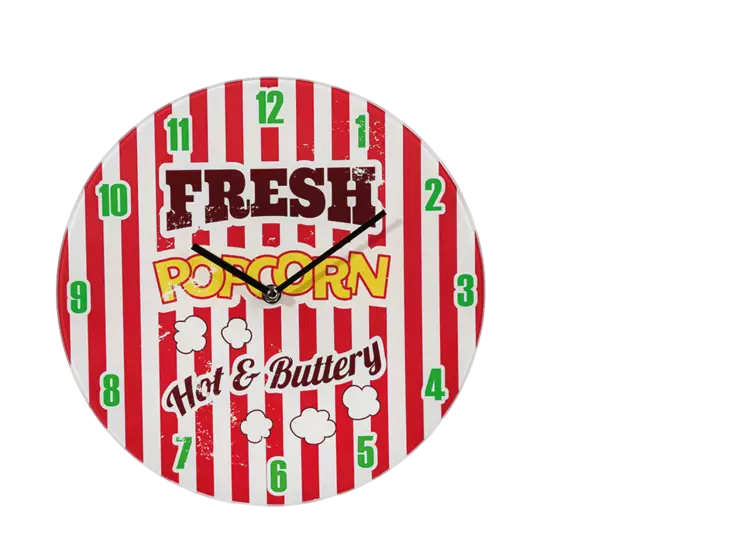 Seinäkello, Fresh Popcorn 30 cm - Kellot - KE74 - 1