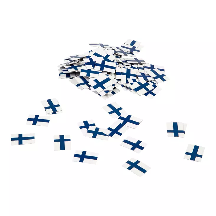 Siniristilippu-konfetti 30 kpl - Synttäri- ja juhlatarvike - SF4 - 1