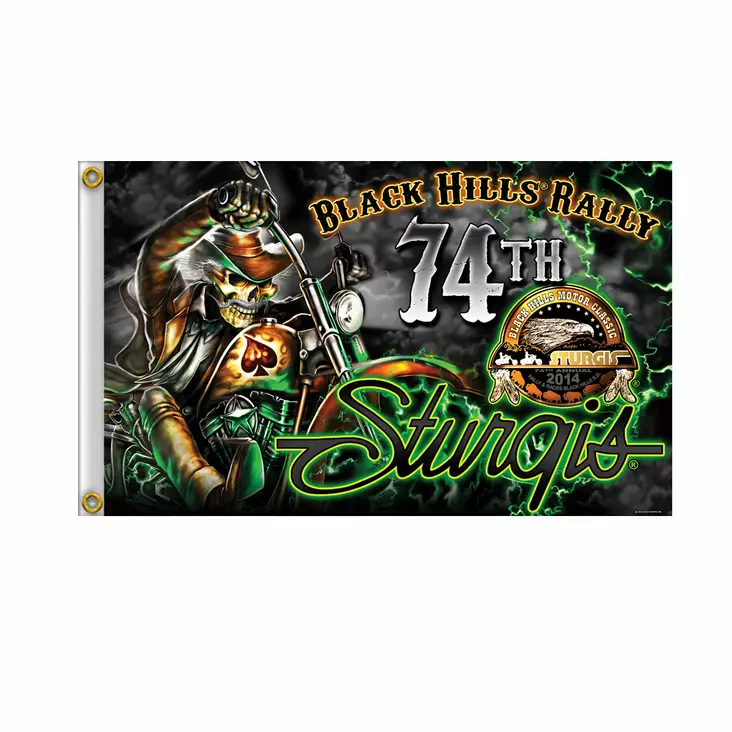 Sturgis Black Hills Rally lippu. 90x150 - Liput - prt904 - 1