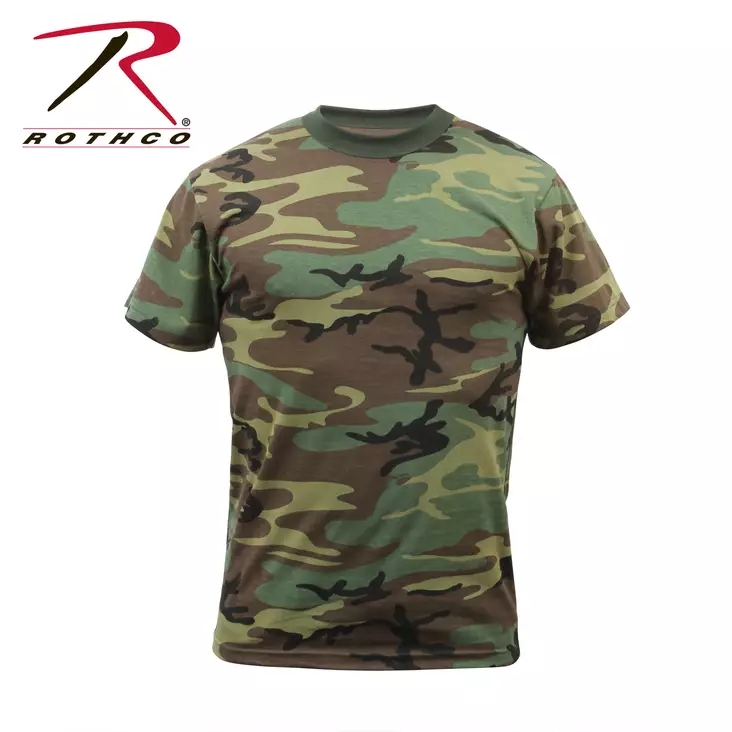 T-paita, Woodland camo, Rothco - T-paidat - ROT14 - 1