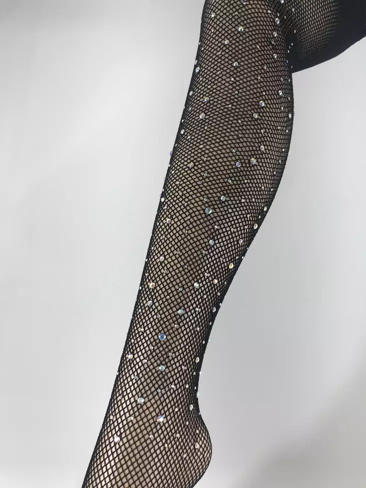 Verkkosukkahousut, golden bling - Leggingsit - SU194 - 1