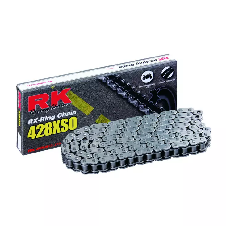 XSO 90 CLIP & RIVET LINK 428 X-RING REPLACEMENT DRIVE CHAIN / NATURAL|NATURAL / CARBON ALLOY STEEL - Ketjut ja ketjulinkit - 12220474 - 1