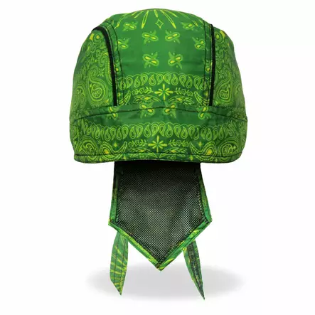 Headwrap, Green Paisley - Headwrapit - HW225 - 2