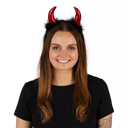 Hiuspanta pirunsarvet, metallihohto - Puuhkat ja naamiaisasut - HOR735 - 2