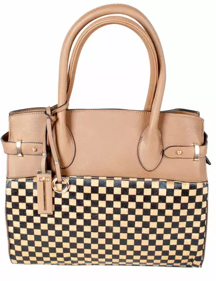 K=C3=A4silaukku, Ruutukuvio, Khaki - Laukut - NL415 - 2