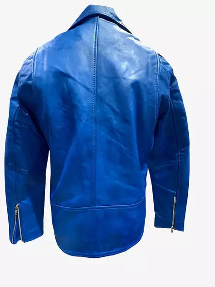 Nahkatakki Electric Blue Brando Biker - Nahkatakit - T635 - 2