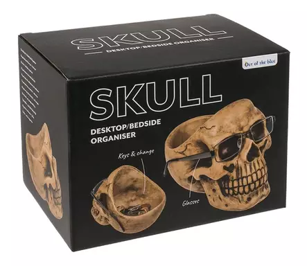 Pääkallokulho, silmalasiteline, avainkul - Ruukut, maljakot - PRT1365 - 2