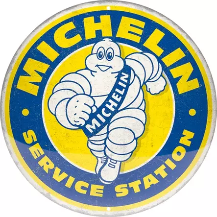 Peltikyltti pyöreä Michelin - Taulut, kehykset - PELT555 - 1