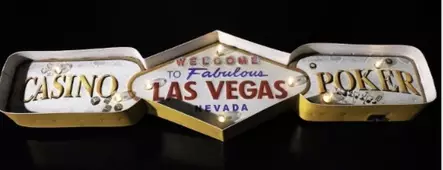 Valokyltti Las Vegas Casino Poker - Taulut, kehykset - PELT25 - 1