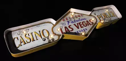 Valokyltti Las Vegas Casino Poker - Taulut, kehykset - PELT25 - 2