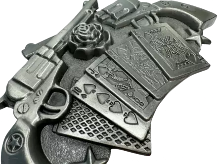 Vyönsolki revolverit ja pelikortit 12x7 - Soljet - VS895 - 2