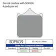 BRAKE PAD SDP SPORT HH+ HIGH FRICTION STREET - Jarrupalat - 17211255 - 1