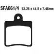 BRAKE PAD SFA SERIES ORGANIC - Jarrupalat - 17200565 - 1