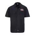 Dickies Musta logo kauluspaita lyhythiha - Kauluspaidat - DIC15 - 1